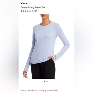 VINCE Essential Long Sleeve Tee XL
